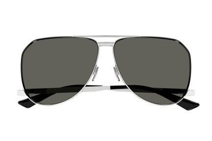 Okulary przeciwsłoneczne Saint Laurent SL690DUST 002 Pilotki (Aviator) Srebrne