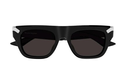 Okulary przeciwsłoneczne Alexander McQueen AM0441S 001 Prostokątne Czarne