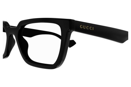 Okulary korekcyjne Gucci GG1539O 001 Kwadratowe Czarne