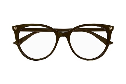 Okulary korekcyjne Gucci GG0093O 007 Okrągłe Brązowe