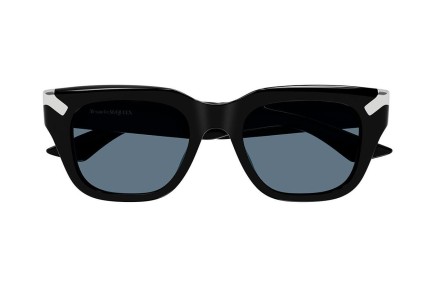 Okulary przeciwsłoneczne Alexander McQueen AM0439S 002 Prostokątne Czarne