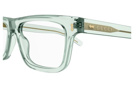 Okulary korekcyjne Gucci GG1525O 004 Kwadratowe Zielone