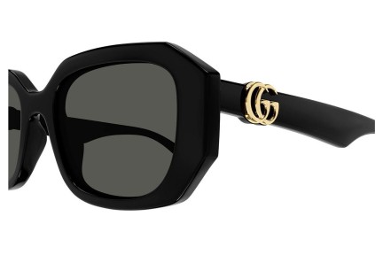 Okulary przeciwsłoneczne Gucci GG1535S 001 Prostokątne Czarne