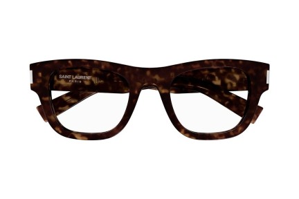 Okulary korekcyjne Saint Laurent SL698 002 Prostokątne Havana