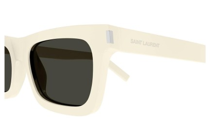 Okulary przeciwsłoneczne Saint Laurent SL461BETTY 020 Prostokątne Beżowe