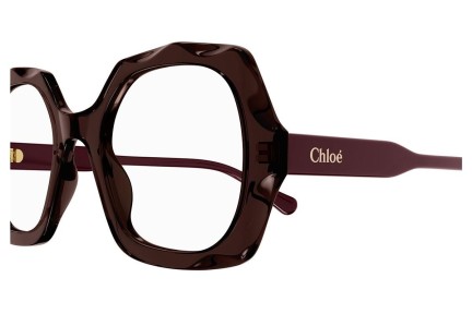 Okulary korekcyjne Chloe CH0228O 002 Kwadratowe Fioletowe