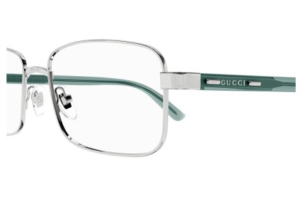 Okulary korekcyjne Gucci GG1586O 003 Kwadratowe Srebrne