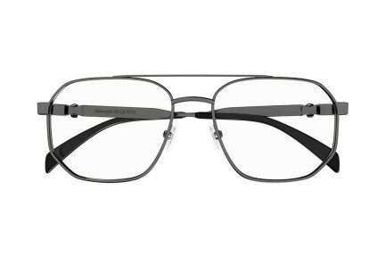 Okulary korekcyjne Alexander McQueen AM0459O 001 Pilotki (Aviator) Szare