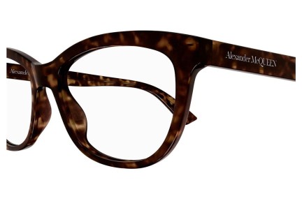 Okulary korekcyjne Alexander McQueen AM0461O 002 Kocie oczy Havana