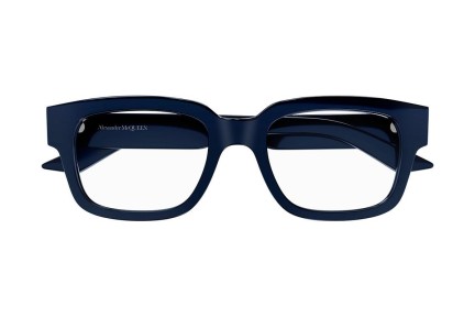 Okulary korekcyjne Alexander McQueen AM0454O 003 Kwadratowe Niebieskie