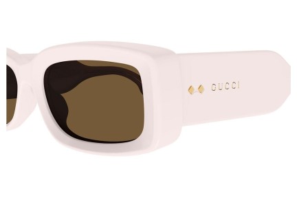 Okulary przeciwsłoneczne Gucci GG1528S 003 Kwadratowe Beżowe