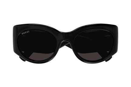 Okulary przeciwsłoneczne Gucci GG1544S 001 Owalne Czarne