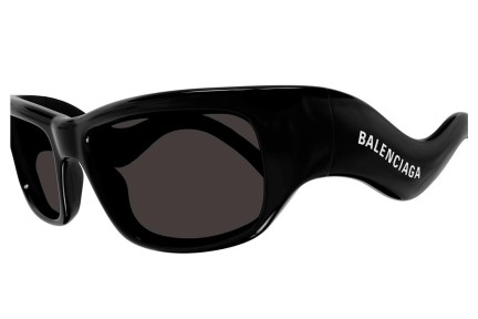 Okulary przeciwsłoneczne Balenciaga BB0320S 001 Prostokątne Czarne