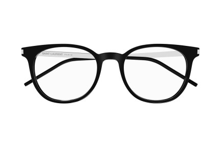 Okulary korekcyjne Saint Laurent SL683/F 001 Okrągłe Czarne