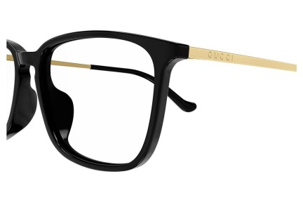 Okulary korekcyjne Gucci GG1609OA 001 Prostokątne Czarne