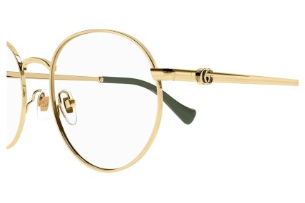 Okulary korekcyjne Gucci GG1594O 002 Okrągłe Złote