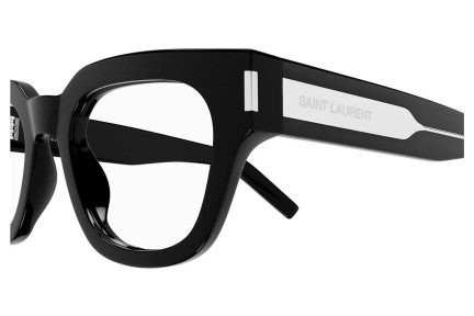 Okulary korekcyjne Saint Laurent SL661 001 Prostokątne Czarne