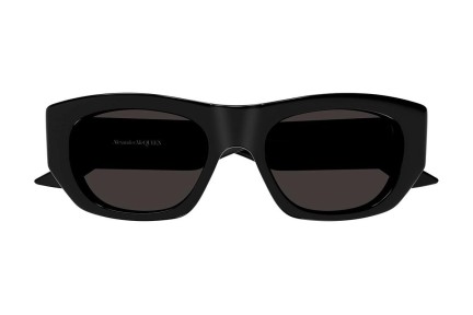 Okulary przeciwsłoneczne Alexander McQueen AM0450S 001 Prostokątne Czarne