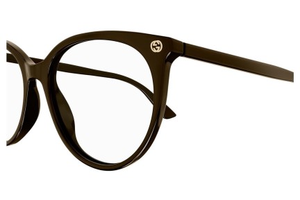 Okulary korekcyjne Gucci GG0093O 007 Okrągłe Brązowe