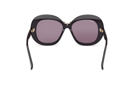 Okulary przeciwsłoneczne Max Mara MM0087 01A Okrągłe Czarne