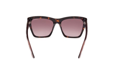 Okulary przeciwsłoneczne Guess GU00113 52F Kwadratowe Havana