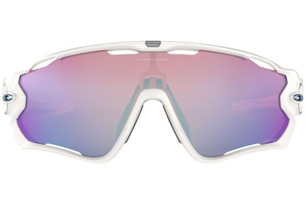 Okulary przeciwsłoneczne Oakley Jawbreaker OO9290-21 PRIZM Pojedyncze | Shield Białe