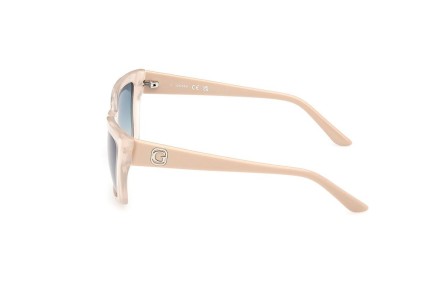 Okulary przeciwsłoneczne Guess GU00098 25P Kocie oczy Beżowe