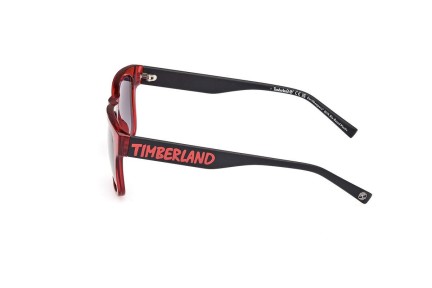 Okulary przeciwsłoneczne Timberland TB00011 66B Kwadratowe Czerwone