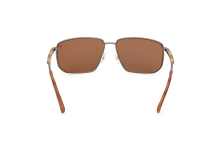 Okulary przeciwsłoneczne Timberland TB00010 06H Polarized Prostokątne Szare