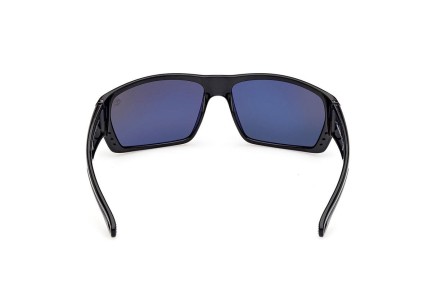 Okulary przeciwsłoneczne Timberland TB00002 01D Polarized Prostokątne Czarne