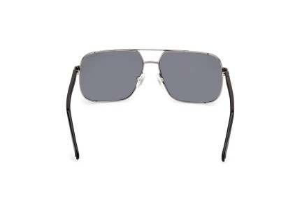 Okulary przeciwsłoneczne Guess GU00119 08D Polarized Kwadratowe Szare