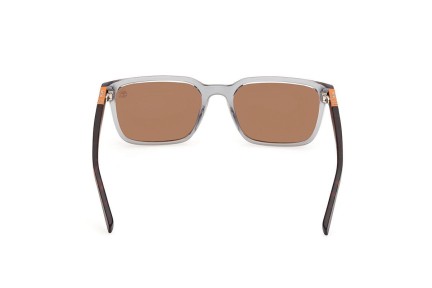 Okulary przeciwsłoneczne Timberland TB00008 20H Polarized Kwadratowe Szare