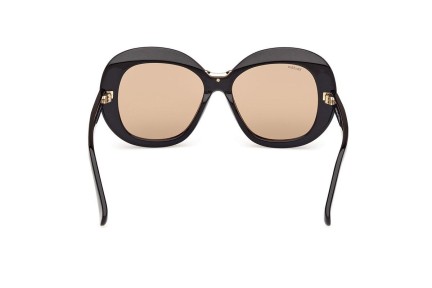 Okulary przeciwsłoneczne Max Mara MM0087 01E Okrągłe Czarne