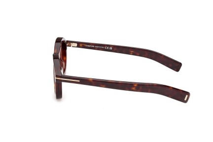 Okulary przeciwsłoneczne Tom Ford FT1100 52E Okrągłe Havana