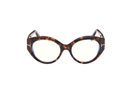 Okulary korekcyjne Tom Ford FT5950-B 052 Owalne Havana