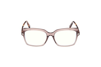 Okulary korekcyjne Tom Ford FT5947-B 048 Kwadratowe Brązowe