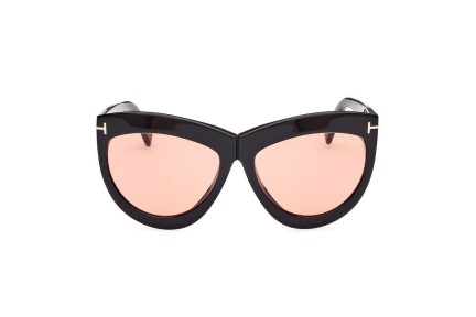 Okulary przeciwsłoneczne Tom Ford FT1112 01E Kocie oczy Czarne