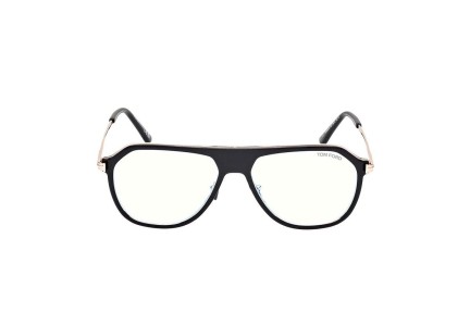 Okulary korekcyjne Tom Ford FT5943-B 003 Pilotki (Aviator) Czarne