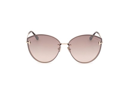 Okulary przeciwsłoneczne Tom Ford FT1106 28G Kocie oczy Złote