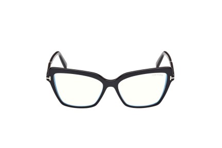 Okulary korekcyjne Tom Ford FT5948-B 001 Kocie oczy Czarne