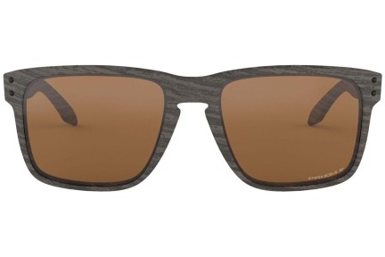 Okulary przeciwsłoneczne Oakley Holbrook XL Woodgrain Collection OO9417-06 PRIZM Polarized Kwadratowe Brązowe