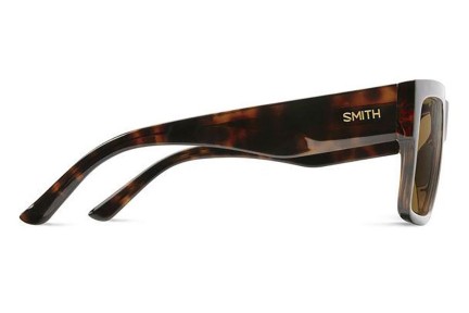 Okulary przeciwsłoneczne Smith LINEUP 086/SP Polarized Prostokątne Havana