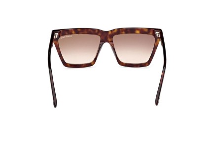 Okulary przeciwsłoneczne Tom Ford FT1110 52F Kwadratowe Havana