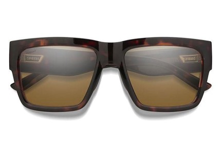 Okulary przeciwsłoneczne Smith LINEUP 086/SP Polarized Prostokątne Havana