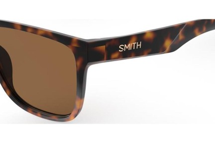 Okulary przeciwsłoneczne Smith LOWDOWNS2/S 086/L5 Polarized Prostokątne Havana