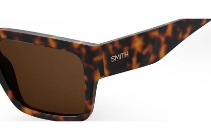 Okulary przeciwsłoneczne Smith LINEUP 086/SP Polarized Prostokątne Havana