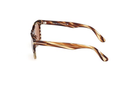 Okulary przeciwsłoneczne Tom Ford FT1099 55E Kwadratowe Havana