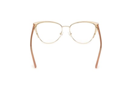 Okulary korekcyjne Guess GU50121 059 Kocie oczy Beżowe