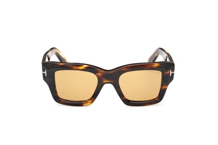 Okulary przeciwsłoneczne Tom Ford FT1154 52E Kwadratowe Havana