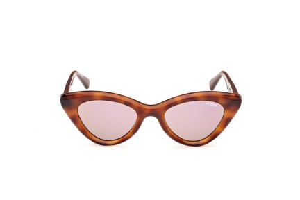 Okulary przeciwsłoneczne Guess GU00137 53C Kocie oczy Havana